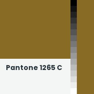 Color chip: Pantone 1265 C
