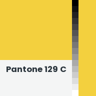 Color chip: Pantone 129 C