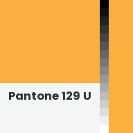 Color chip: Pantone 129 U