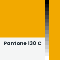 Color chip: Pantone 130 C