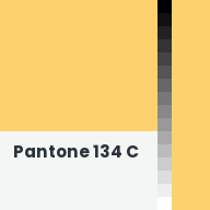 Color chip: Pantone 134 C