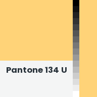 Color chip: Pantone 134 U