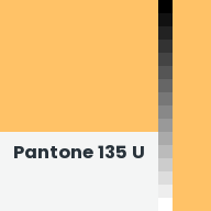 Color chip: Pantone 135 U