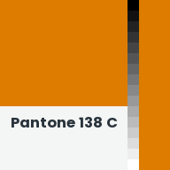 Color chip: Pantone 138 C