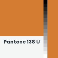 Color chip: Pantone 138 U