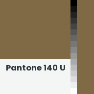 Color chip: Pantone 140 U