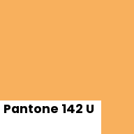 Color chip: Pantone 142 U