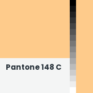 Color chip: Pantone 148 C
