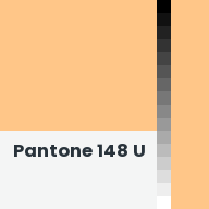 Color chip: Pantone 148 U