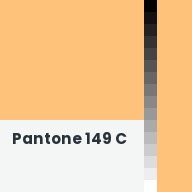Color chip: Pantone 149 C
