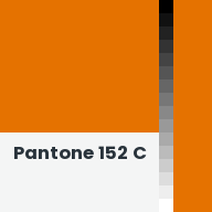 Color chip: Pantone 152 C