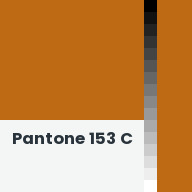 Color chip: Pantone 153 C