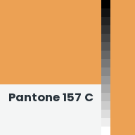Color chip: Pantone 157 C