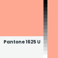 Color chip: Pantone 1625 U