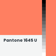 Color chip: Pantone 1645 U