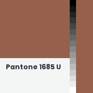 Color chip: Pantone 1685 U