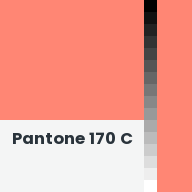 Color chip: Pantone 170 C