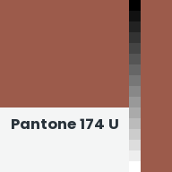 Color chip: Pantone 174 U