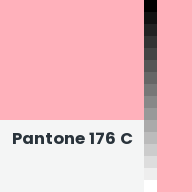 Color chip: Pantone 176 C