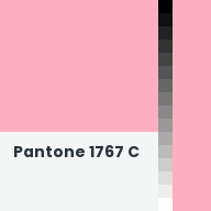 Color chip: Pantone 1767 C
