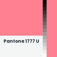Color chip: Pantone 1777 U