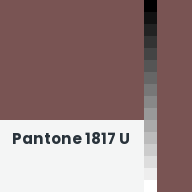 Color chip: Pantone 1817 U