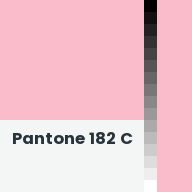 Color chip: Pantone 182 C