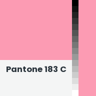 Color chip: Pantone 183 C
