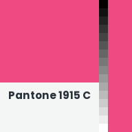 Color chip: Pantone 1915 C