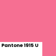 Color chip: Pantone 1915 U