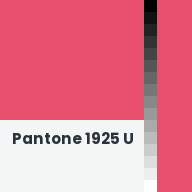 Color chip: Pantone 1925 U