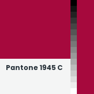 Color chip: Pantone 1945 C