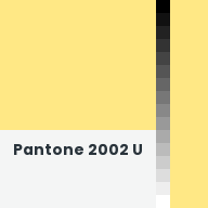 Color chip: Pantone 2002 U