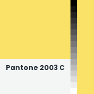 Color chip: Pantone 2003 C