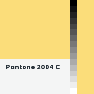 Color chip: Pantone 2004 C