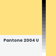 Color chip: Pantone 2004 U