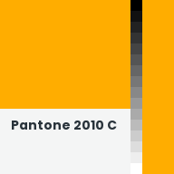 Color chip: Pantone 2010 C