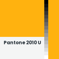 Color chip: Pantone 2010 U