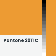 Color chip: Pantone 2011 C