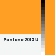 Color chip: Pantone 2013 U