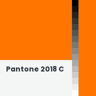 Color chip: Pantone 2018 C