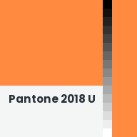 Color chip: Pantone 2018 U