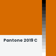 Color chip: Pantone 2019 C
