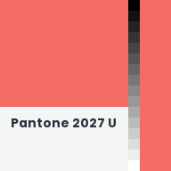 Color chip: Pantone 2027 U