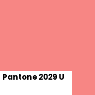 Color chip: Pantone 2029 U