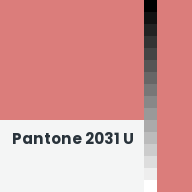Color chip: Pantone 2031 U