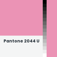 Color chip: Pantone 2044 U