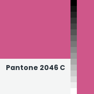 Color chip: Pantone 2046 C