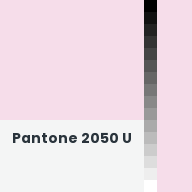 Color chip: Pantone 2050 U