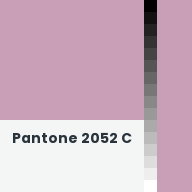 Color chip: Pantone 2052 C